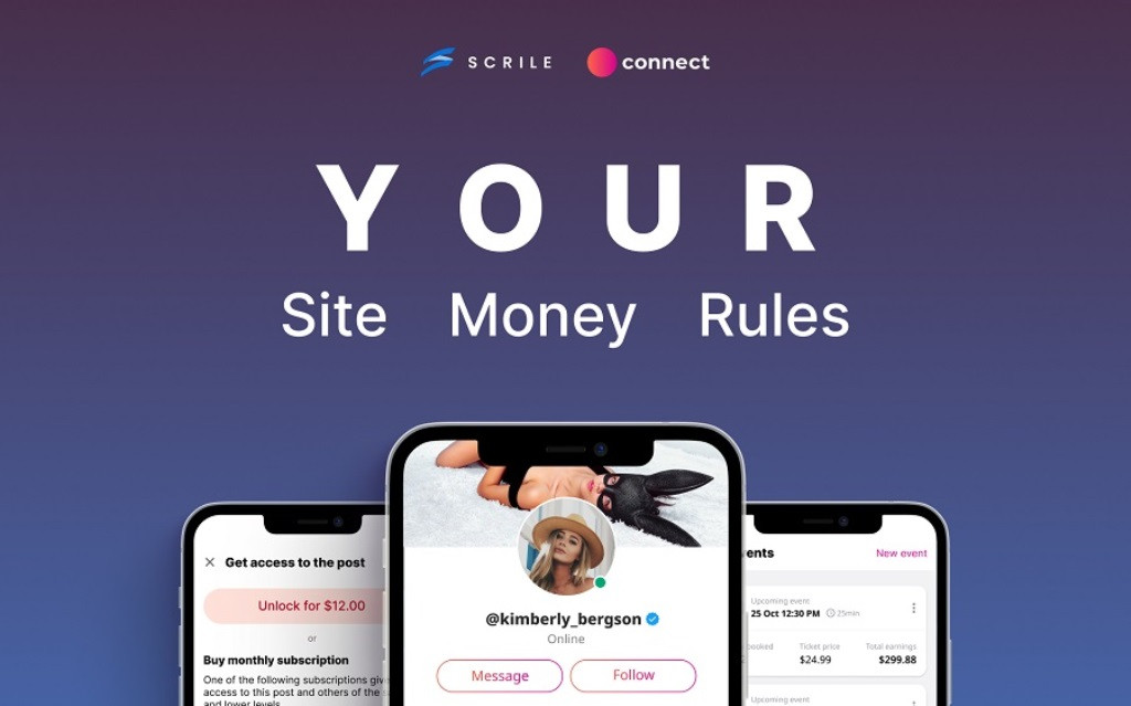 fan website with scrile connect