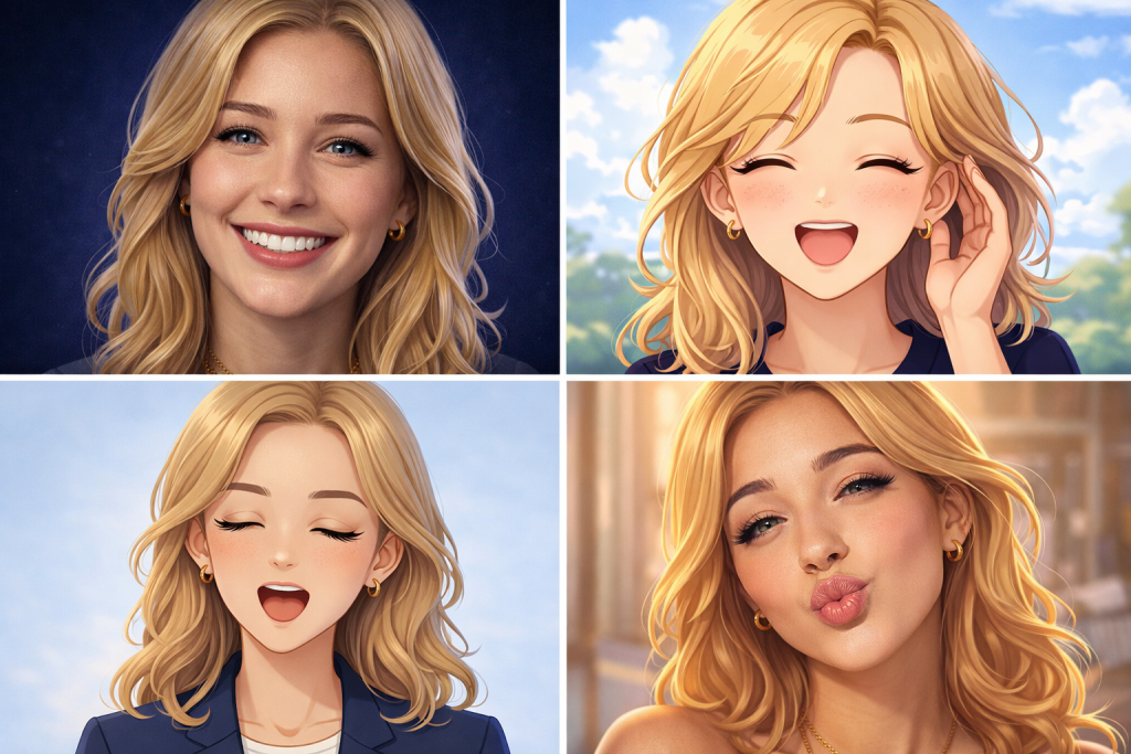 animate face